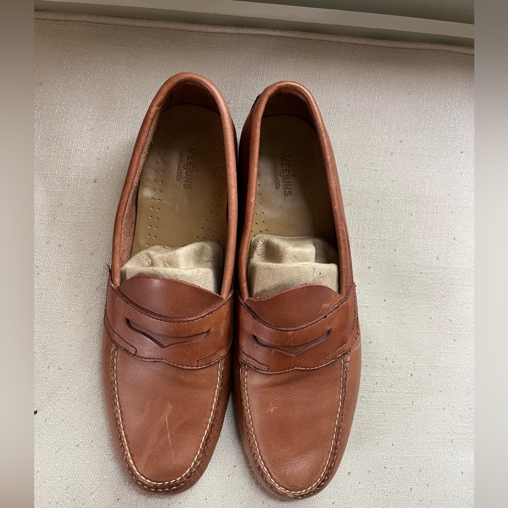 Leather loafers